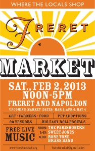 Freret Street Market Flier Feb
